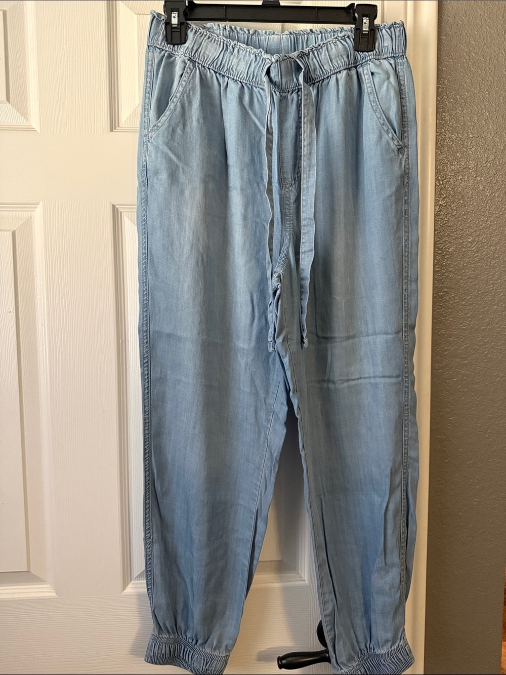 Light Blue Womens Jogger Jeans - Comfortable Relaxed Fit